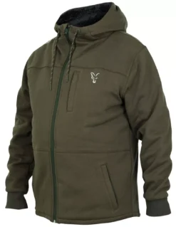 FOX GREEN SILVER SHERPA HOODIE