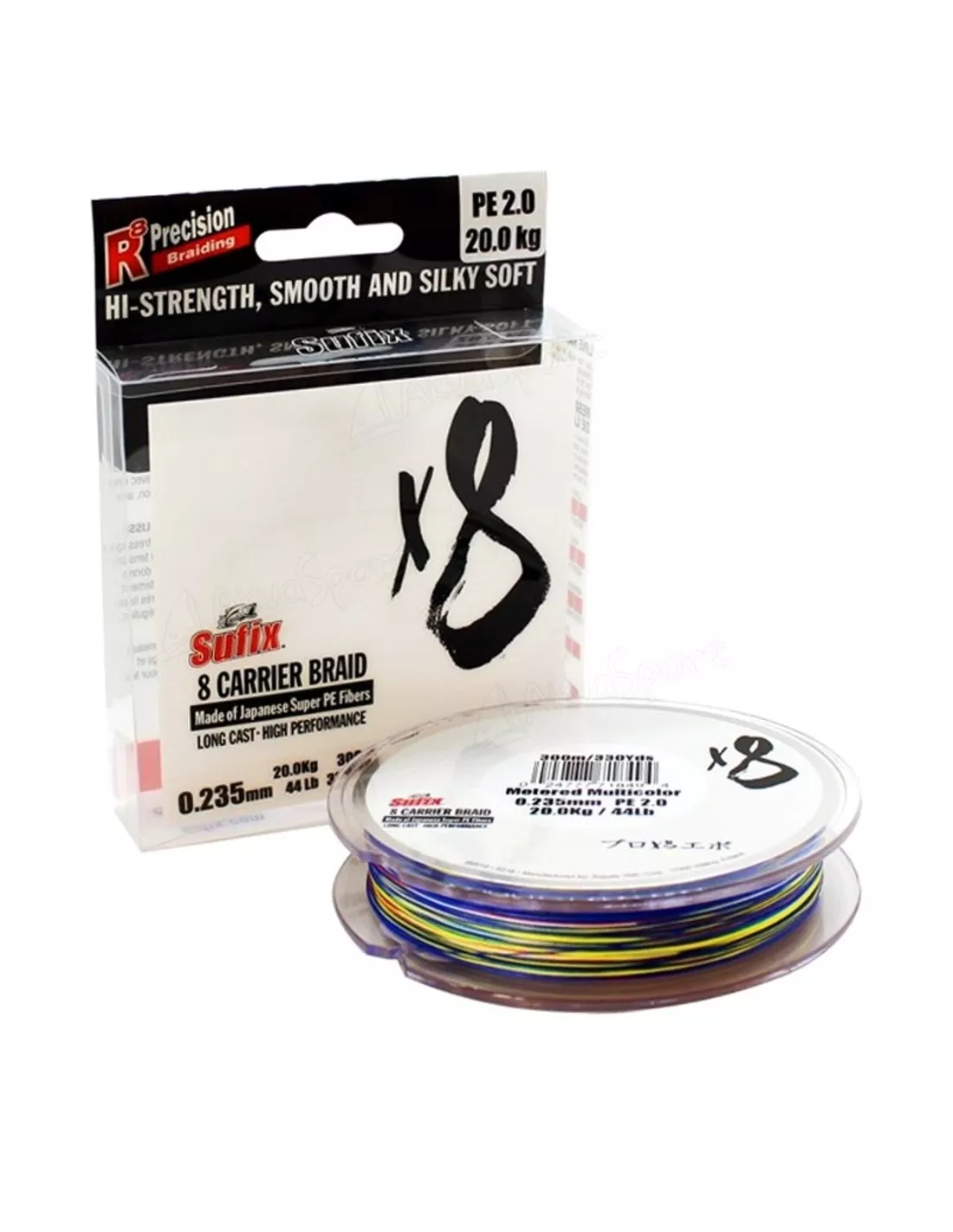 SUFIX X8 BRAID MULTICOLOR (300 MTR) 3 SUFIX X8 BRAID MULTICOLOR (300 MTR)